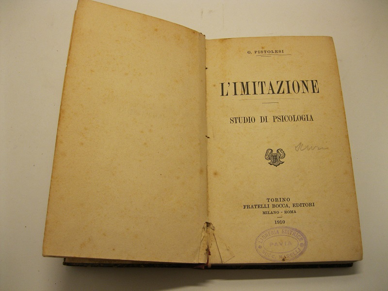 L'imitazione.    Studio di psicologia